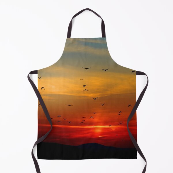 Item preview, Aves y puesta de sol naranja designed and sold by SaltedFreckles.