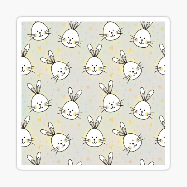 "Rabbits" Sticker by Yodesign7 | Redbubble