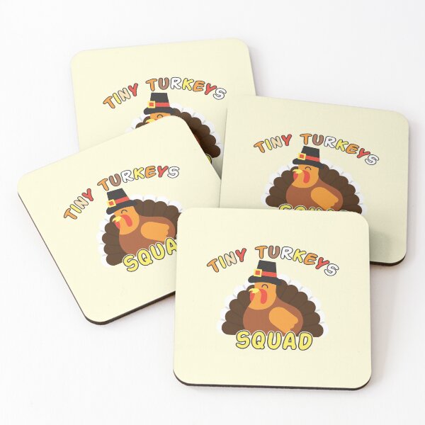 Aperçu de l'œuvre Tiny Turkeys Squad - Infirmière de l'équipe Tiny Turkeys Turquie Thanksgiving Fall Infirmière de l'USIN créée et vendue par Unicorny-Design.