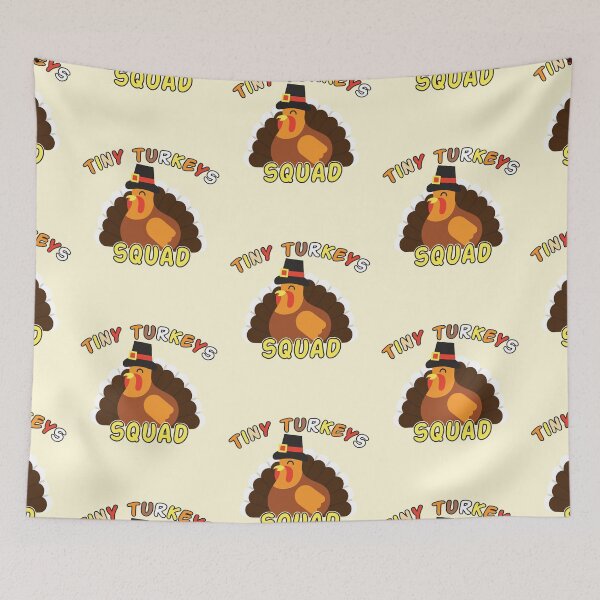 Aperçu de l'œuvre Tiny Turkeys Squad - Infirmière de l'équipe Tiny Turkeys Turquie Thanksgiving Fall Infirmière de l'USIN créée et vendue par Unicorny-Design.