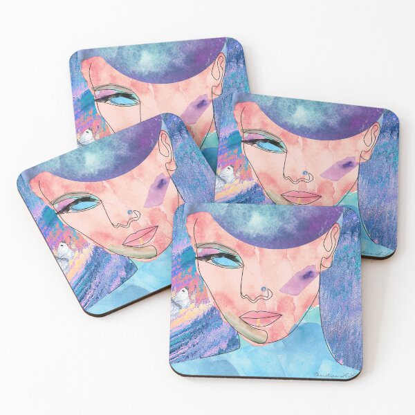 Item preview, Abstract Water Color Line Art | Bruised Beautiful designed and sold by Rainbows Rock.