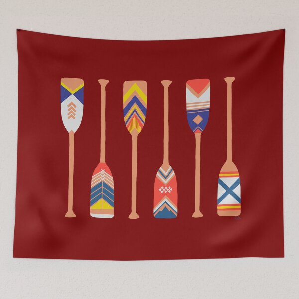 Item preview, Canoe Paddles -  Maroon designed and sold by EcoElsa.