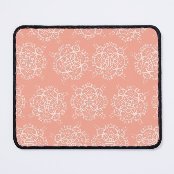 Item preview, Wicker Floral in Coral designed and sold by Christine Philbrick.
