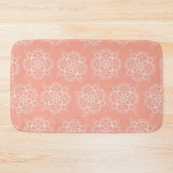 Item preview, Wicker Floral in Coral designed and sold by Christine Philbrick.