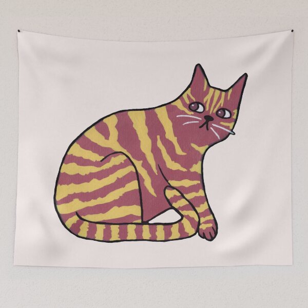 Item preview, Chonky Tabby Cat (no background) designed and sold by sketchymaja.