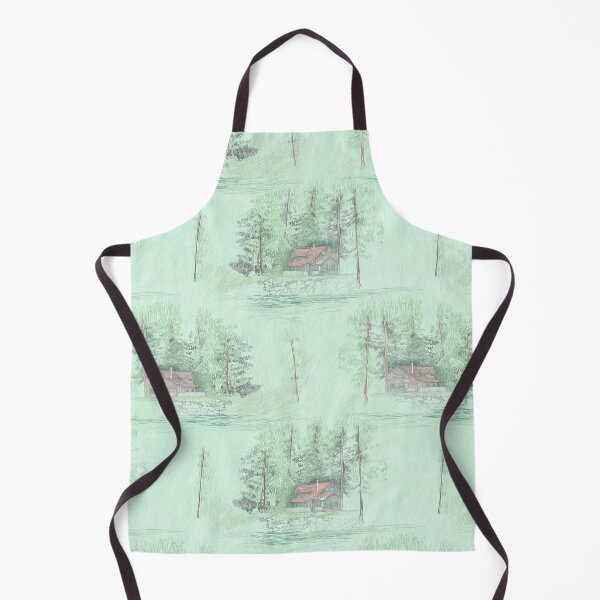 Item preview, forest house with green background designed and sold by maicagonzalez.