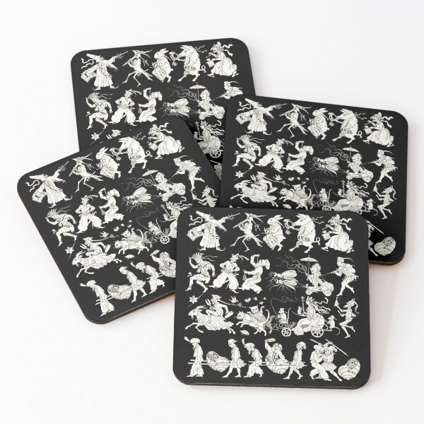 Item preview, VINTAGE ANIMALS,MONSTERS AND FANTASY GROTESQUE FIGURES IN BLACK WHITE designed and sold by BulganLumini.