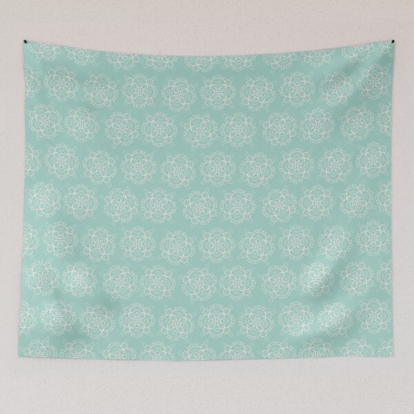 Item preview, Wicker Floral in Mint designed and sold by Christine Philbrick.