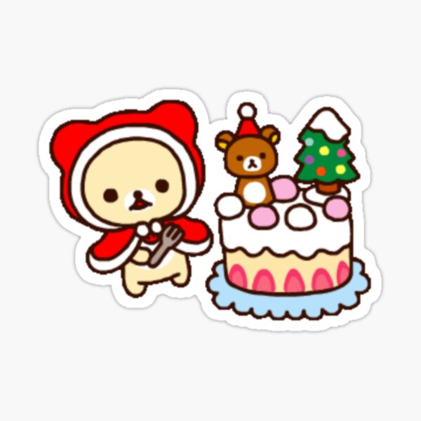 "Korilakkuma and rilakkuma christmas" Sticker for Sale by Gamehamza