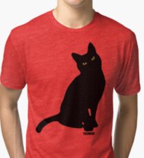 BLACK CAT Tri-blend T-Shirt