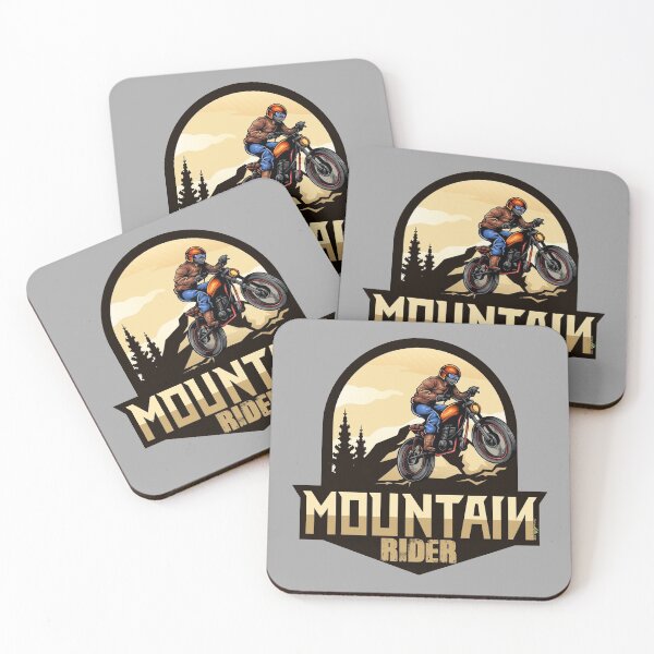 Item preview, Mountain Rider Motorcycle Sticker T-Shirt 03 designed and sold by OuterShellUK.