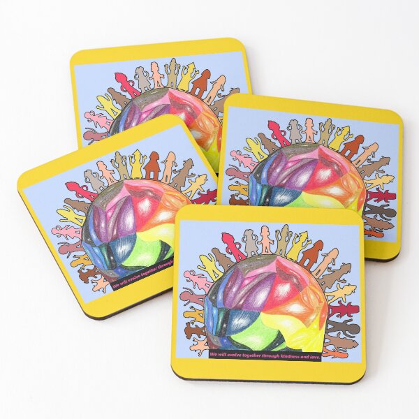 Item preview, We will Evolve Together through Kindness and Love designed and sold by SillaHoekstra.