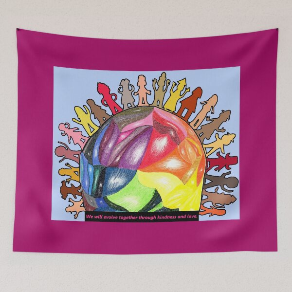 Item preview, We will Evolve Together through Kindness and Love designed and sold by SillaHoekstra.