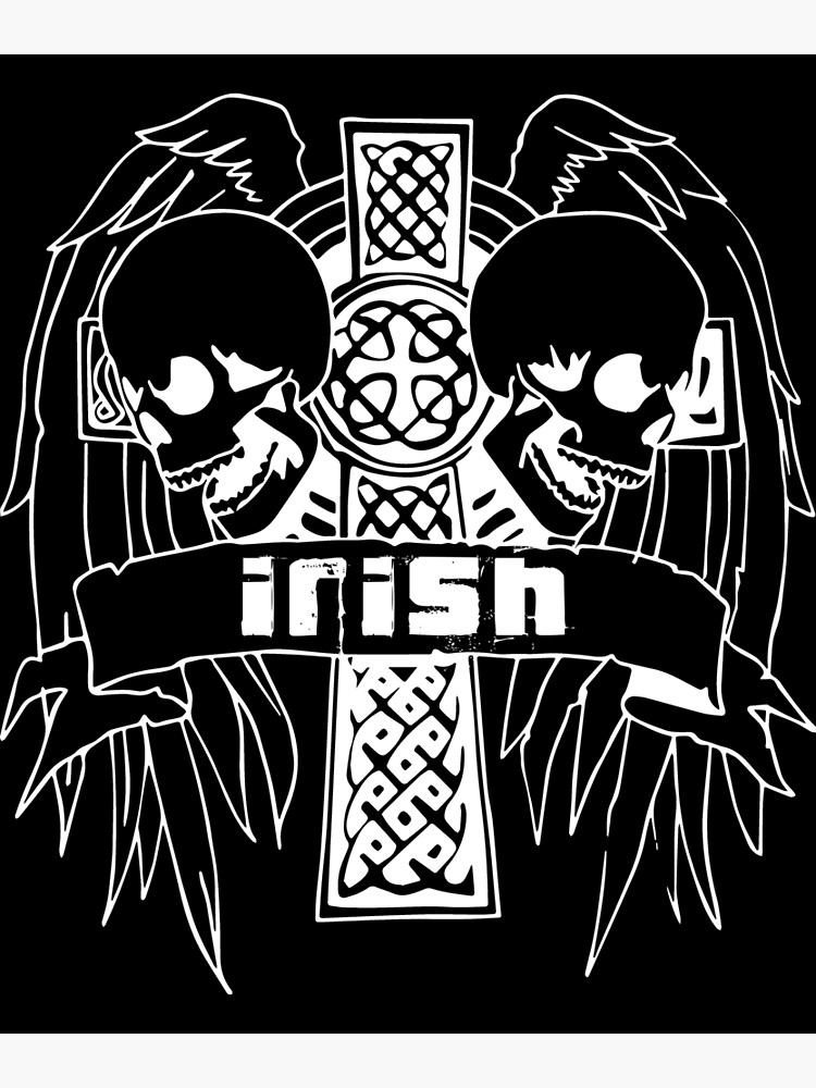 "celtic cross skull irish head jesus" Poster for Sale by SuperThomas