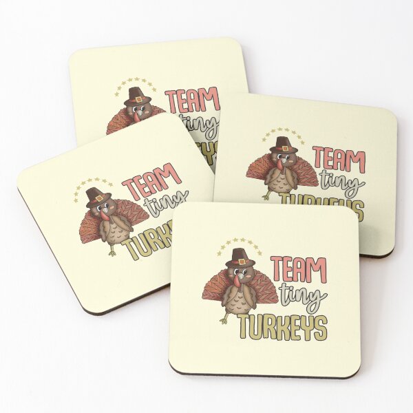 Aperçu de l'œuvre Tiny Turkeys Squad - Infirmière de l'équipe Tiny Turkeys Turquie Thanksgiving Fall Infirmière de l'USIN créée et vendue par Unicorny-Design.