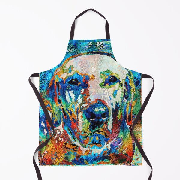 Item preview, Colorful Lab Labrador Retriever Dog Art Hidden Gem designed and sold by Sharon Cummings Art.