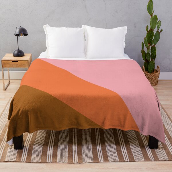 Item preview, Modern Color Block in Pink and Rust designed and sold by JuneJournal.