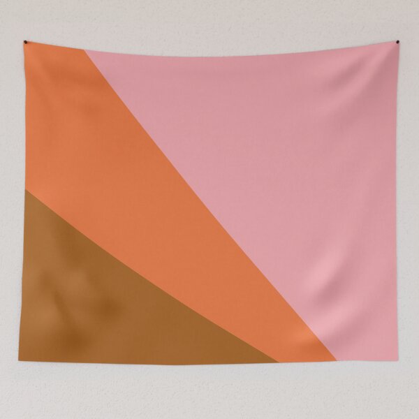 Item preview, Modern Color Block in Pink and Rust designed and sold by JuneJournal.