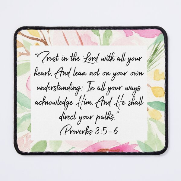 Item preview, Trust in the Lord with all your heart | Proverbs 3:5,6 | Scripture Art designed and sold by Harpley Design Studio.