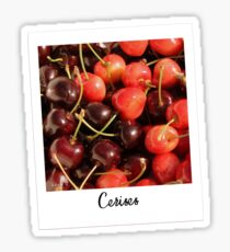 Polaroid cherries Sticker