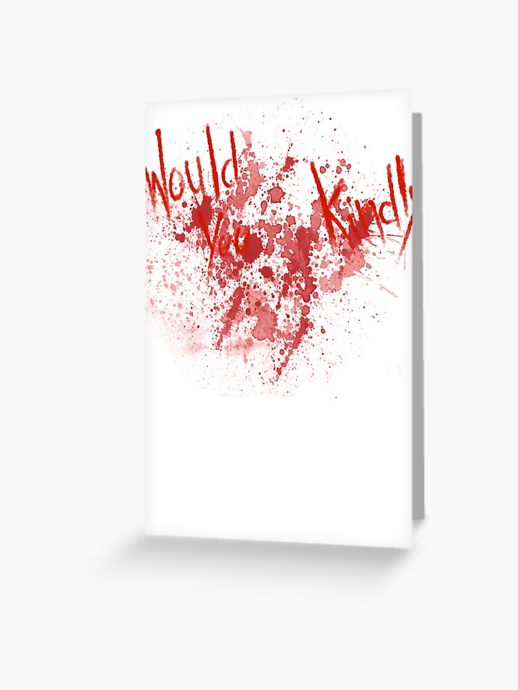 Would You Kindly Bioshock Greeting Card By Metaaboo Redbubble