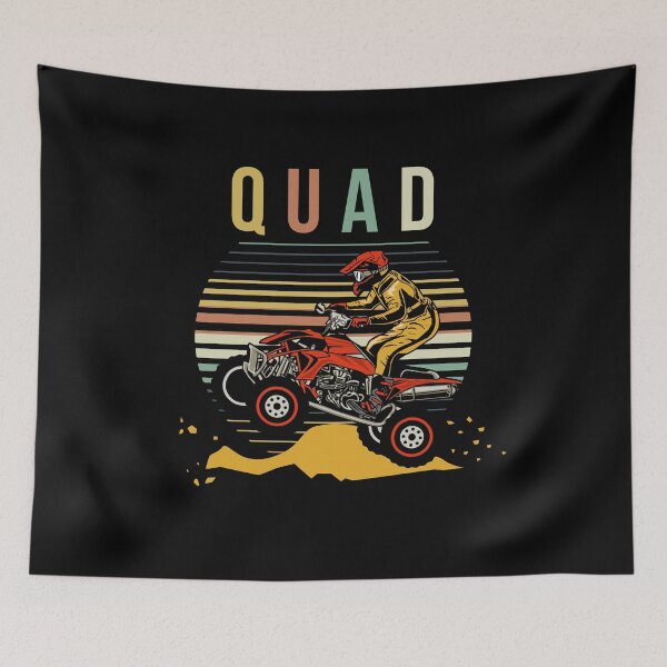 Item preview, Quad driving four wheel 4x4 quad riders racing motorsport retro design designed and sold by brunsch-print.