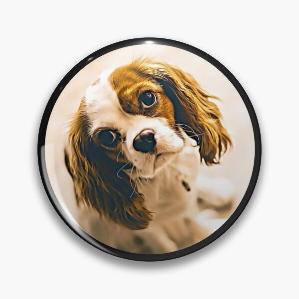 Item preview, King Charles Spaniel Portrait designed and sold by RevolutionInPaint.
