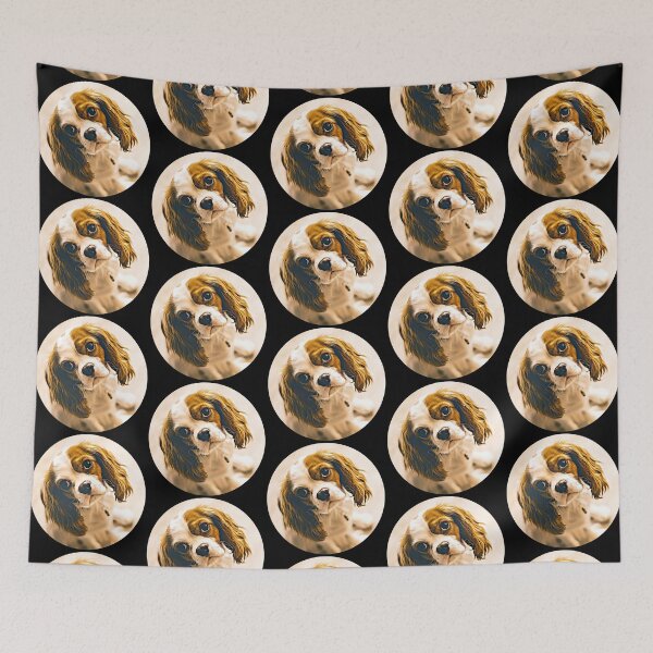 Item preview, King Charles Spaniel Portrait designed and sold by RevolutionInPaint.