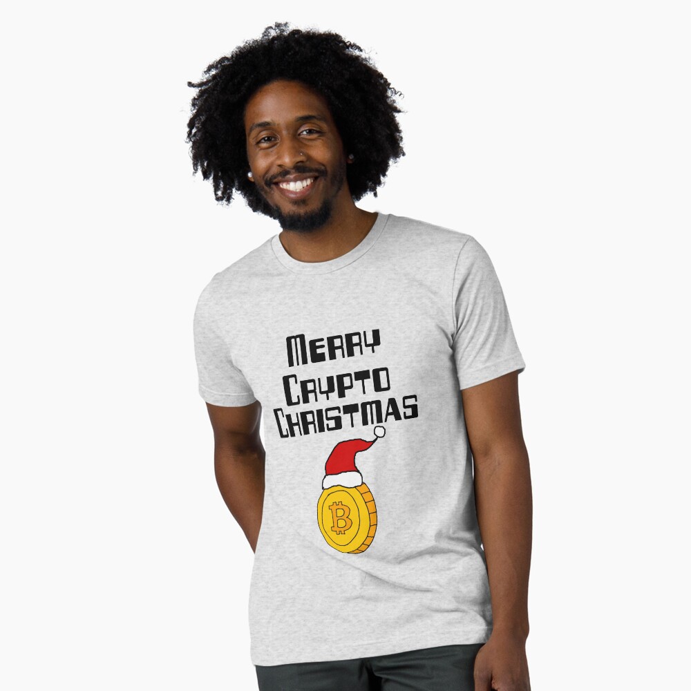 Funny Merry Crypto Christmas Bitcoin Santa