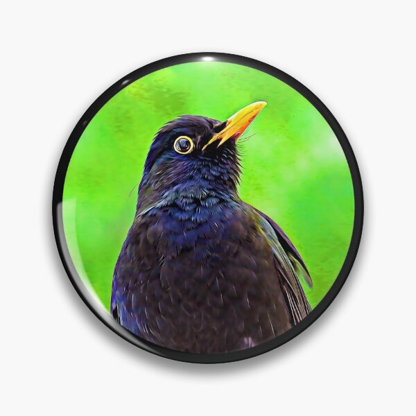 Item preview, Blackbird Portrait designed and sold by RevolutionInPaint.
