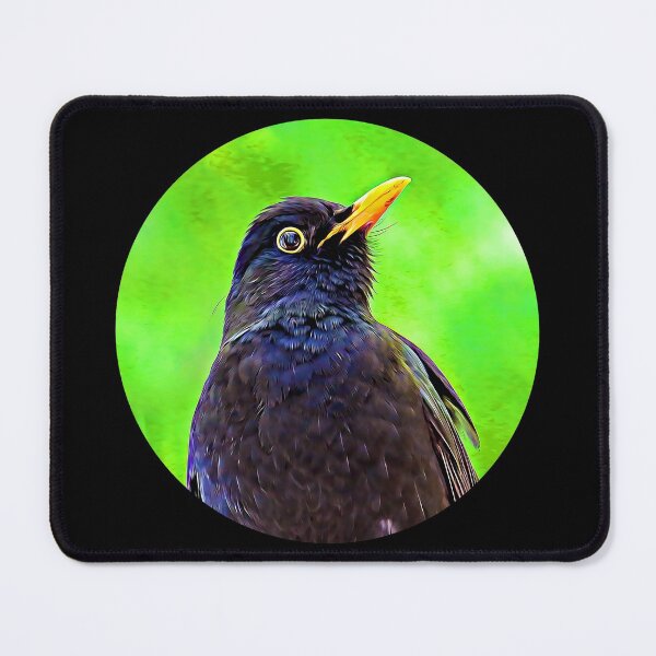 Item preview, Blackbird Portrait designed and sold by RevolutionInPaint.