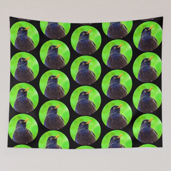 Item preview, Blackbird Portrait designed and sold by RevolutionInPaint.