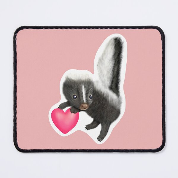 Item preview, Adorable Baby Skunk for Skunk Lovers, Pink Heart designed and sold by Mochi-Merch.