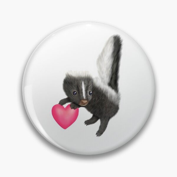 Item preview, Adorable Baby Skunk for Skunk Lovers, Pink Heart designed and sold by Mochi-Merch.
