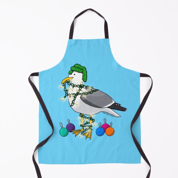 Item preview,  Seagull with Christmas Decorations designed and sold by Loadofolbobbins.