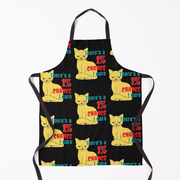 Item preview, There's a 1% chance I care! Introverted , anti-social CAT, conservative designed and sold by KraftsbyDesign.
