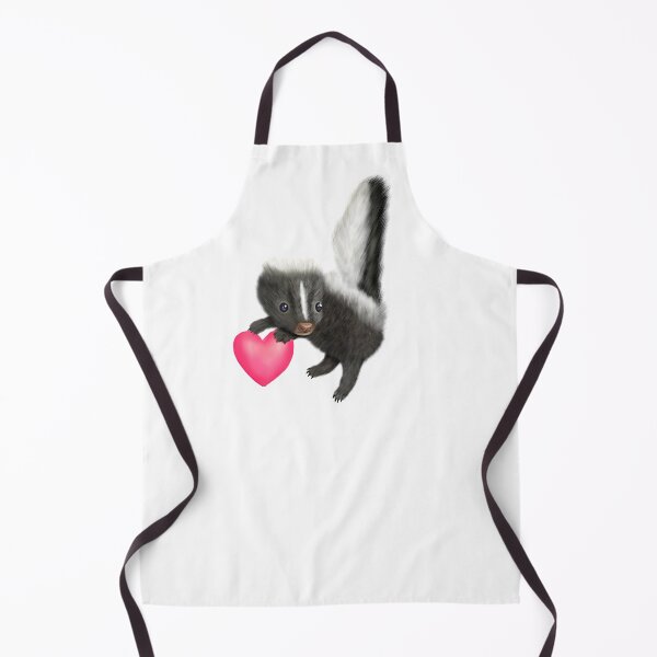 Item preview, Adorable Baby Skunk for Skunk Lovers, Pink Heart Grey White designed and sold by Mochi-Merch.