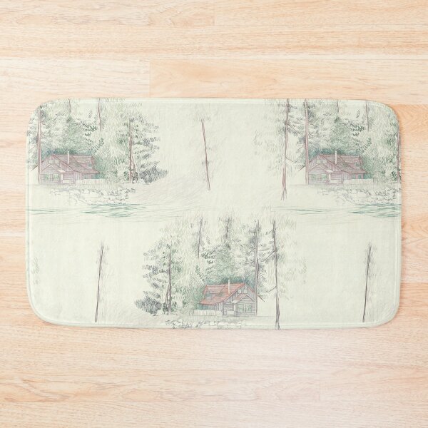 Item preview, forest house cream background designed and sold by maicagonzalez.