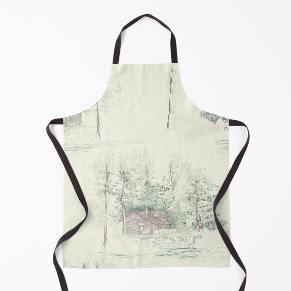 Item preview, forest house cream background designed and sold by maicagonzalez.