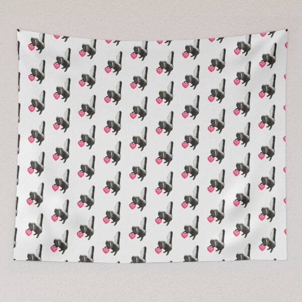 Item preview, Adorable Baby Skunk for Skunk Lovers, Pink Heart Grey White  designed and sold by Mochi-Merch.