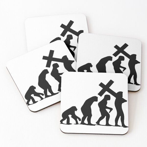 Item preview, Christian Evolution Cross Jesus Gift Premium Apparel Funny Holiday Xmas designed and sold by DesignByHeartUK.