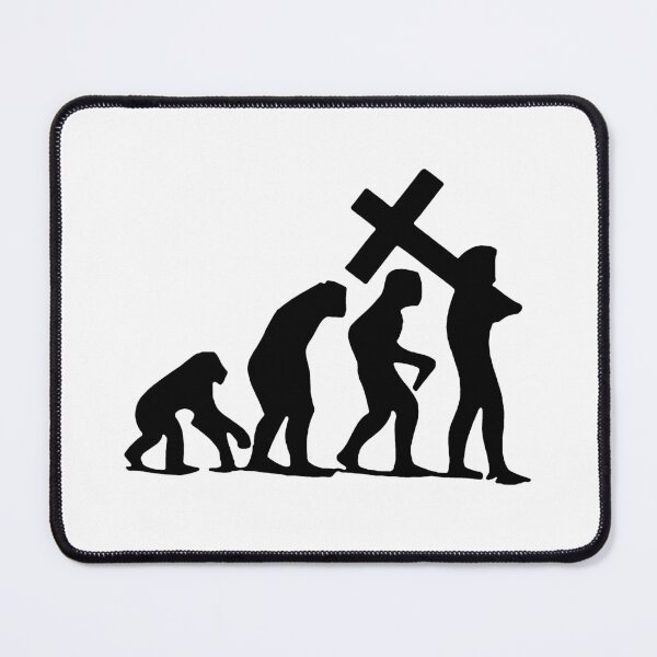 Item preview, Christian Evolution Cross Jesus Gift Premium Apparel Funny Holiday Xmas designed and sold by DesignByHeartUK.