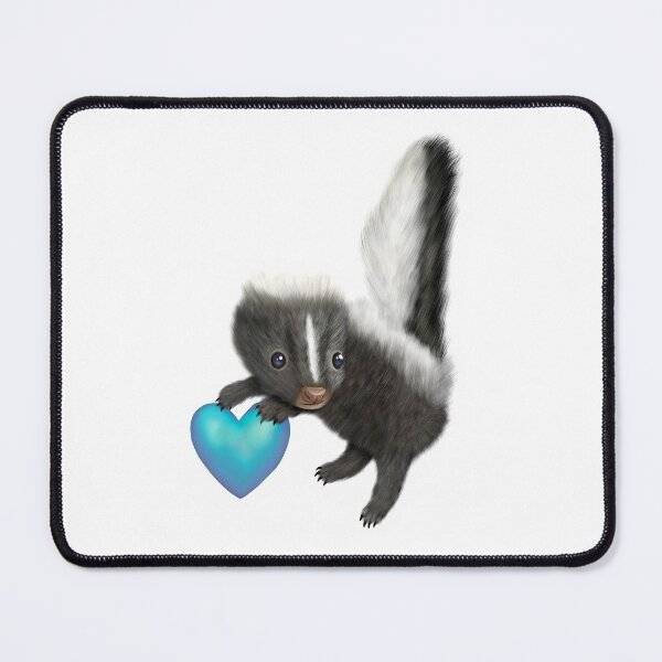 Item preview, Adorable Baby Skunk for Skunk Lovers, Blue Heart designed and sold by Mochi-Merch.