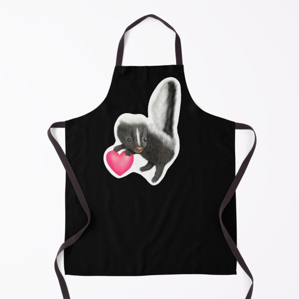 Item preview, Adorable Baby Skunk for Skunk Lovers, Pink Heart Black designed and sold by Mochi-Merch.