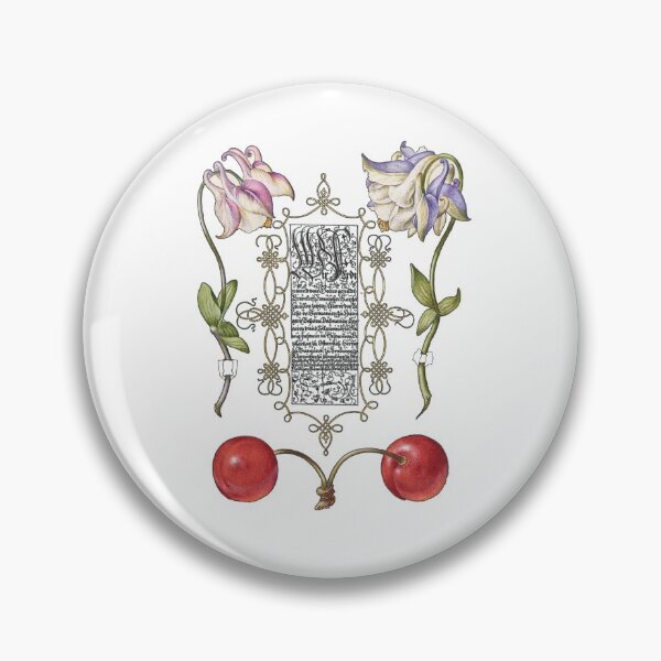 Item preview, Columbine flowers and Sweet Cherry from The Model Book of Calligraphy (1561–1596)  designed and sold by mycloudzdesign.