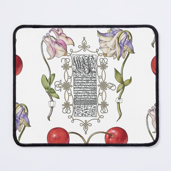 Item preview, Columbine flowers and Sweet Cherry from The Model Book of Calligraphy (1561–1596)  designed and sold by mycloudzdesign.