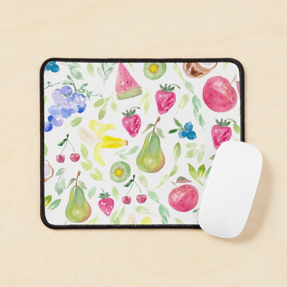 Watercolor Fruits Mouse Pad