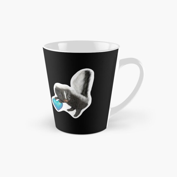 Item preview, Adorable Baby Skunk for Skunk Lovers, Blue Heart Black designed and sold by Mochi-Merch.