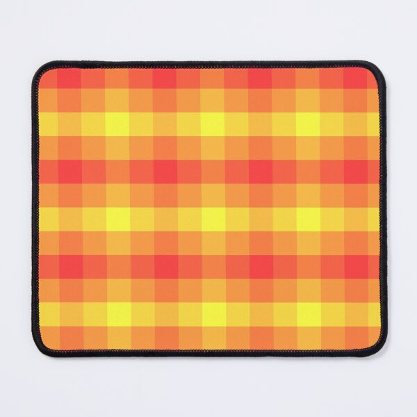 Item preview, Geometric print in small yellow orange and red squares Colorful and Cheerful for all occasions designed and sold by Marcia Motivos.