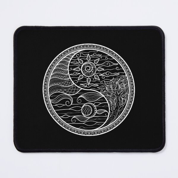 Item preview, sun and moon minimal linework yin yang meaning love designed and sold by Bizarro23.